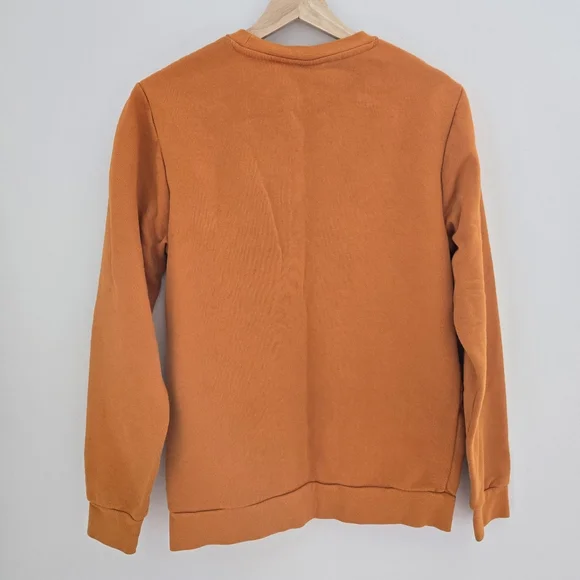 Adidas Orange Long Sleeve Crewneck Sweatshirt - Picture 5 of 6